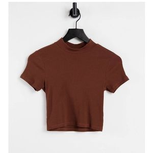 Monki cropped t shirt